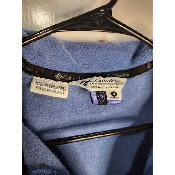 Columbia Women's Blue‎ Sleeveless Fleece Zipper Vest Size M - Picture 3 of 5